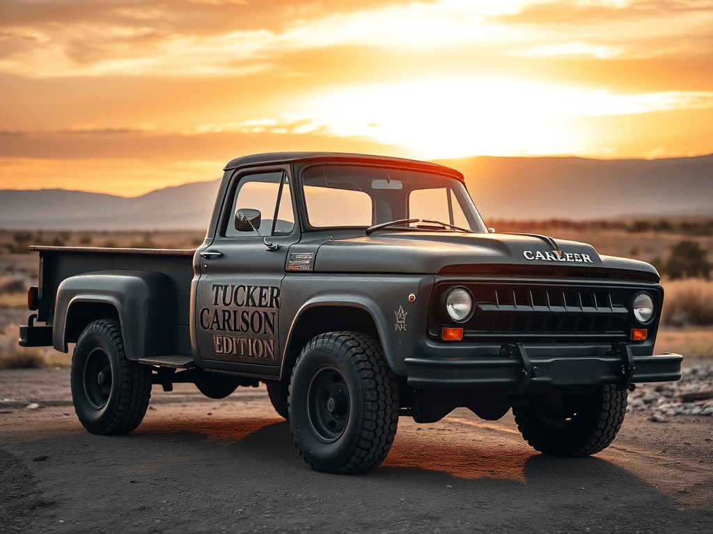 Patriot Shopping List: The Tucker Carlson Edition Pickup&nbsp;Truck